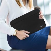 Laptop Case Sleeve 15.6 inch, Shockproof Protective Notebook Case with Accessory Pocket, Briefcase Carrying Laptop Cover for 15.6" HP, ASUS, Dell, Lenovo, Acer, Black - Image 6