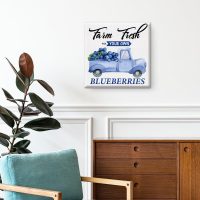Farmhouse Blueberry Truck Wall Art Blueberries Canvas Print Painting Framed Poster Home Kitchen Decoration 8 X 8 Inch - Image 6