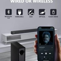 5.1 CH Surround Sound Bar with Dolby Audio, Sound Bars for TV, Wireless Subwoofer & Rear Speaker, Dolby Digital Plus, Bluetooth 5.3, Surround Sound System for Home Theater, 4K & HD TVs| HDMI & Optical - Image 7