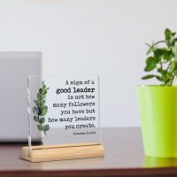 Best Leader Gifts Thank You Gift for Boss Mentor Acrylic Block Sign Home Farmhouse Office Decoration for Women Men Colleagues Boss - Image 5