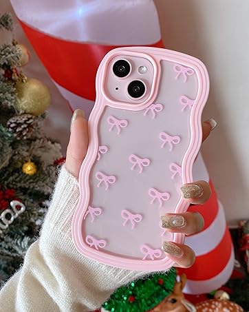 Pink bow phone case