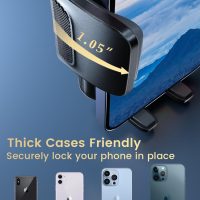 Phone Holders for Your Car: [Never Blocking] Air Vent Cell Phones Mount for iPhone & Samsung Android Smartphone [Thick Cases Friendly] Hands-Free Auto Mobile Phone Stand - Image 3
