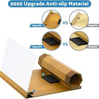 14‘’ Screen Magnifier for Smartphone, Mobile Phone 3D Magnifier Screen Expanders for Movies and Gaming Foldable Phone Stand with Screen Amplifier B1 Beige - Image 4