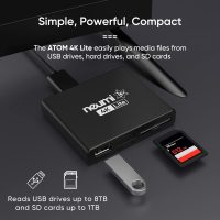 NEUMI Atom 4K Lite Ultra-HD Digital Media Player for USB Drives and SD Cards - Plays 4K/UHD Videos, HEVC/H.265, HDMI and Analog AV, Automatic Playback, Looping, Trigger Capability - Image 2