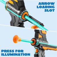 JOYIN Kids Bow and Arrow Set, LED Light Up Archery Toy Set with 9 Suction Cup Arrows, Target & Arrow Case, Indoor and Outdoor Hunting Play Gift Toys for Kids, Boys & Girls Ages 6-12 - Image 7