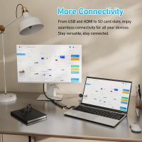 15.6" Laptop Computer, 16GB RAM, 1TB NVMe, 4C4T N95 1.7-3.4GHz, FHD Display, Backlit Keyboard, Fingerprint Reader, Big 8000mAh Battery, Win11 Pro, Upgradable to 10TB Storage, Silver, T152A - Image 8