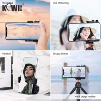 KIWIFOTOS Phone Camera Grip Handle Holder Phone Tripod Mount with Detachable Remote Shutter & Cold Shoe Adapter for iPhone 14 15 16 Pro Max Samsung Smartphone Selfie Vlog Video Shooting, Black - Image 5