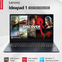 Lenovo Ideapad 1 Laptop, 15.6" FHD (1920x1080) IPS 300nits Anti-Glare Display, Touch, Ryzen 5 7520U, 8GB RAM, 256GB Storage, AMD Radeon Graphics, HDMI, Windows 11, HDMI, Abyss Blue - Image 2