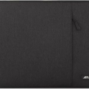 MOSISO Laptop Case 13.3 inch, 13-13.3 inch Laptop Sleeve Compatible with MacBook Air/Pro 13 / Pro 14, HP Dell ASUS Lenovo Notebook, Polyester Vertical Computer Sleeve Bag with Pocket, Black