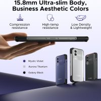 DOOGEE Blade 20 Android 15 Rugged Smartphone,10300mAh/18W,20GB+128GB/TF 2TB Octa Core Rugged Phone,6.6" HD+ Gaming Phones,16MP Camera,IP68/IP69K Waterproof Phone,Triple Slot/NFC/Face ID/GPS - Image 4