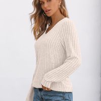 AUTOMET Womens V Neck Long Sleeve Shirt Fall Fashion Tops Tunic Dressy Casual Sweater Clothes Cute Trendy Work Outfits 2025 - Image 3