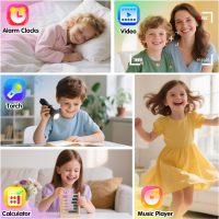 Cosjoype Kids Game Smart Watch for Kids with 24 Puzzle Games HD Touch Screen Camera Music Player Pedometer Alarm Clock Calculator Flashlight 12/24hr Kid Watch Gift for 4-12 Year Old Boys Toys for Kid - Image 5