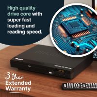 2025 Model HDMI DVD Player for TV | 1080P Region Free DVD-Players for Smart TV | Mini DVD Player with USB, CD & MP3 | HDMI Cable, RCA Cable & Remoted Control | MAJORITY DVD - Image 2