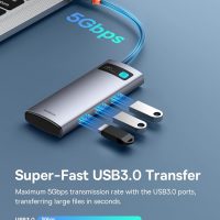 Baseus USB C to HDMI Adapter, 4K@60Hz USB C Docking Station, 7 in 1 USB C Hub with 3 USB-A, PD 100W, TF/SD Card Reader, Compatible for iPhone 15/Mac/Dell/Acer/HP/ASUS/Steam Deck/Rog Ally - Image 5