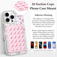 Silicone Suction Phone Case Mount, Silicon Adhesive Phone Accessory for Smartphones, Hands-Free Mirror Shower Phone Holder for Selfies, Tiktok Videos (Lavender) - Image 6