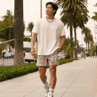 BOOMLEMON Mens Mesh Graphic Print Shorts Fashion Designer Workout Shorts Retro Casual Cool Streetwear Short Pants - Image 6