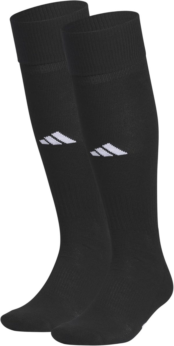 adidas Rivalry Soccer Socks (2-Pack) Over-The-Calf Athletic Fit for Men & Women