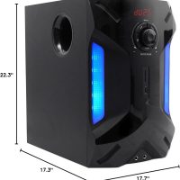 Rockville HTS56 1000W 5.1 Channel Home Theater System, Bluetooth, USB, 8" Subwoofer, LED Light Effects, Remote Control, Optical Input, for Movies, Music & Karaoke - Image 10