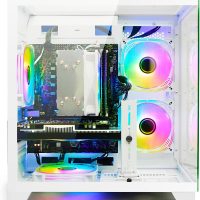 LXZ Gaming PC Desktop - Ryzen 5 5500 | GeForce RTX 3050 6GB | 16GB DDR4 | 1TB NVME SSD | DP/HDMI/DVI, Prebuilt Tower Computer for Gaming, Home and Office (White) - Image 4