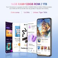 OUKITEL C1 Android 15 Cell Phone Unlocked 2025-16GB+128GB(TF 1TB), 6.52'' Waterdrop Screen, 5150mAh Battery Smartphone, 13MP Camera Octa Core, 4G Triple SIM, Fingerprint/3.5mm Jack/GPS,Blue - Image 3