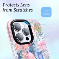 for iPhone 15 Case, Coastal Romantic Y2K Design with Military-Grade Drop Protection, Romantic Ocean Theme Ocean Theme TPU Cover with 1.5mm Camera Protection for Women Girls - Image 4