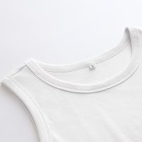 ANRABESS Womens Sleeveless High Neck Tank Tops Fashion Summer Casual Basic Slim Fit Ribbed Racerback Top Shirt Clothes - Image 3