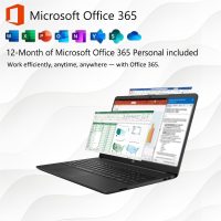 HP 15 Laptop(Include 1 Year Office 365), 16GB RAM, 1TB SSD, 15.6" FHD 1080p IPS Display, AMD Dual Core Processor, Ethernet Port RJ-45, SD Card Reader, Windows 11 Pro, WOWPC Recovery USB - Image 3