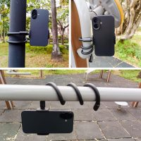 YKI Flexible Phone Holder for Stroller, Treadmill, Wheelchair, Desk & More, Flexible Phone Stand for iPhones/Smartphones up to 3.5” Wide, 20” Long Arm Gooseneck Portable Phone Mount - Image 3