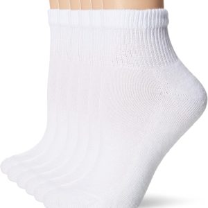 Hanes Ultimate Women's 6-Pack Comfort Toe Seamed Ankle Socks