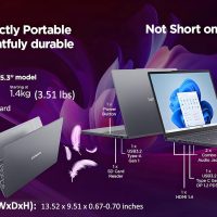 Lenovo Laptop Computer for Home Business, IdeaPad Slim 3, Intel 8-Core i5-13420H (Beat i7-1355U), 16GB DDR5 RAM, 512GB PCIe SSD, 15" FHD+, WiFi 6, Type-C, Copilot AI, Luna Grey, Windows 11 Pro - Image 5