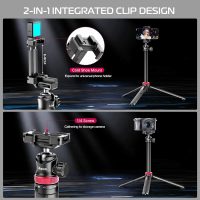 ULANZI MT-44 Extendable Phone Tripod, 59" Selfie Stick Vlog Stand with 2 in 1 Phone Clip, 360° Ball Head Camera Tripod for iPhone Sony Canon DJI Osmo Action Camera, Lightweight for Travel - Image 7