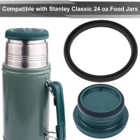 6pcs Gasket Replacement for Stanley Classic 24oz Food Jar, Silicone Sealing Ring Accessories Leak-Proof, Compatible with Stanley Classic 24oz BPA Free (Black) - Image 4