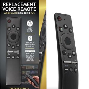 Replacement Remote Compatible with Samsung Smart TV - Universal Remote Control with Voice Search, Netflix, Prime Video, Samsung TV Plus Buttons, Compatible with 4K, QLED, OLED & Crystal UHD