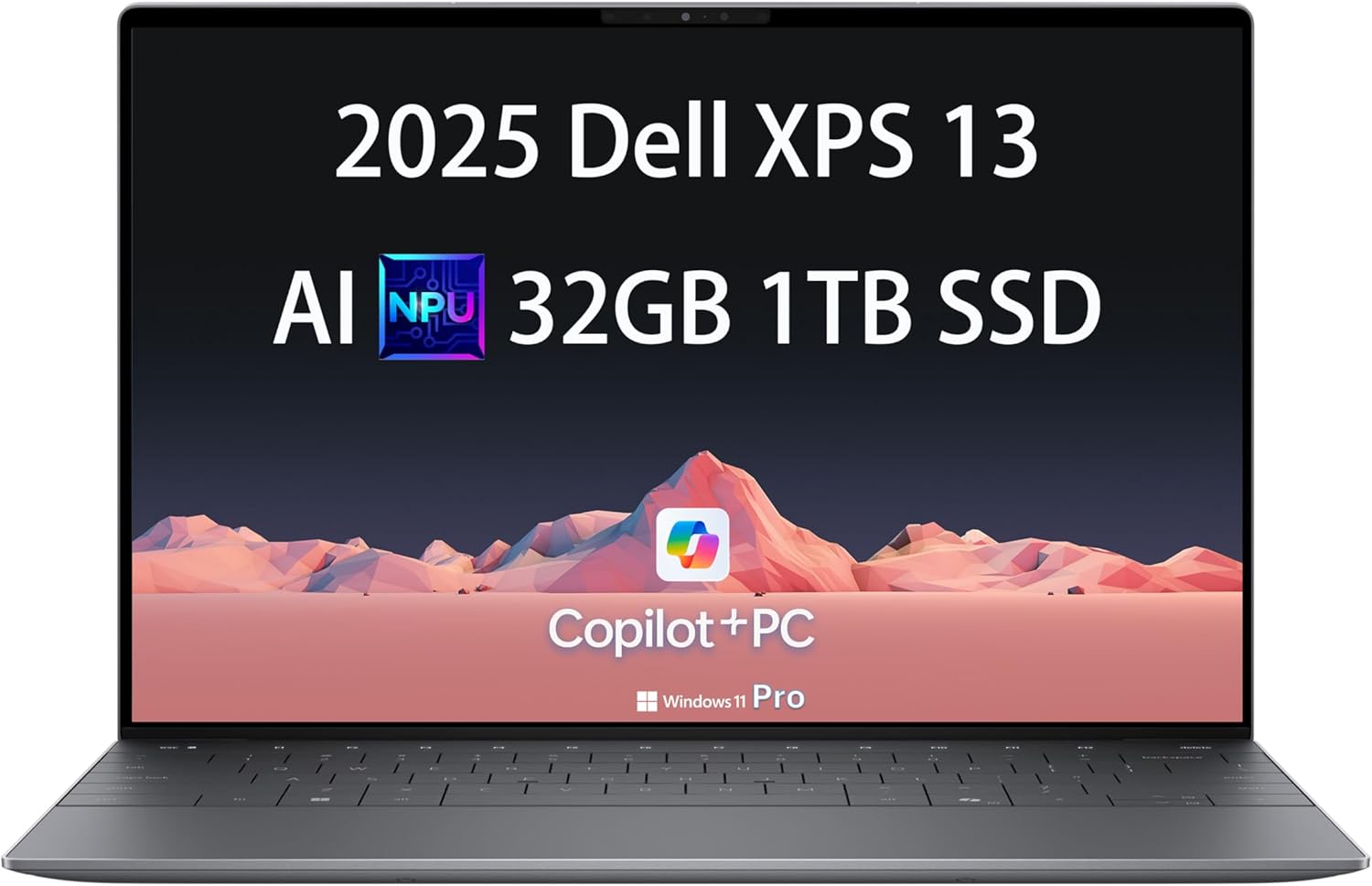 2025 Dell XPS 13 9345 Laptop, Copilot+ AI PC (13.4″ FHD+ 120Hz, Qualcomm 12-Core Snapdragon X Elite, 32GB 8848MT/s RAM, 1TB SSD), Thin & Light, 27 Hours Battery Life, IR Webcam, Wi-Fi 7, Win 11 Pro