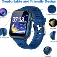 Phyulls Smart Watch for Kids with 39 Games Alarm Clock, Touchscreen, Calendaring Camera Music Player Time Display Video & Audio Recording, Toys for 3-12 Years Old Boys - Image 2