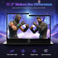 17.3” Gaming-Laptop, AI 9 8945HS (>i9-13900H), 32GB RAM 1TB SSD,USB-C 4.0 AI Copilot Ready, VR Support, 100W PD Fast Charge, Backlit Keyboard, Fingerprint Unlock, for Gaming/Student/Office/Business - Image 4