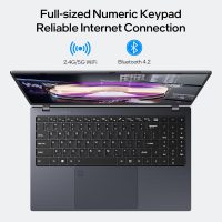 15.6-inch Windows 11 Laptop, 16GB RAM, 512GB SSD, FHD IPS Display Laptop Computer, Intel N5095 Quad Core, 2.4/5G WiFi, BT4.2 Backlit and Fingerprint, Lightweight and Portable - Image 6
