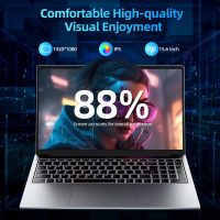 jumper 2025 Laptop, Intel 8-Core Processor(Up to 4.4GHz), 16GB DDR4 512GB NVME SSD, 15.6" FHD IPS Screen, 62.7Wh Battery, WiFi-6, Bluetooth5.1, USB3.2, 4 Stereo Speakers, 2 Memory Slots. - Image 5