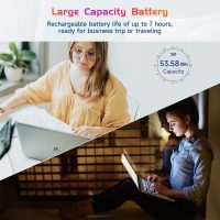 NIMO 17.3" IPS FHD-Laptop, Intel 6 Cores i3-1215U 16GB RAM 256GB SSD (Beat Ryzen 5 7520U, Up to 4.4GHz) Computer with 65W GaN Type C Backlit Keyboard Fingerprint, for Home Student and Business Blue - Image 8