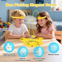 Fun Family Games for Kids and Adults,Funny Family Night Party Board Games 2025 for Kids Ages 4 and up,Boardgames for Outdoor Backyard Travel Camping,Bee Magnetic Toy Magnet Game with String - Image 3