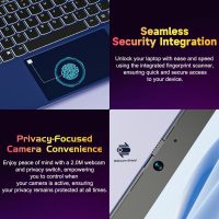 15.6-FHD-Laptop Student-Laptop, 16GB RAM 256GB SSD, Intel Pentium Quad-Core N100 Processor (Up to 3.4GHz) Backlit Keyboard Fingerprint WiFi 6 BT5.2 Business-Laptop, 2 Years Warranty Windows 11 Laptop - Image 5