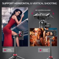 ULANZI MT-44 Extendable Phone Tripod, 59" Selfie Stick Vlog Stand with 2 in 1 Phone Clip, 360° Ball Head Camera Tripod for iPhone Sony Canon DJI Osmo Action Camera, Lightweight for Travel - Image 8