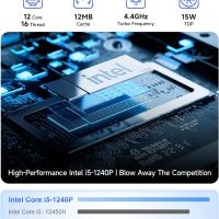 15.6" Gaming-Laptop-Computer, 12th Inter 12-Core i5-1240P (Beat i5-12450H, Up to 4.4GHz) 16GB DDR4 512GB SSD, Windows 11 Laptop, FHD IPS Display,Fingerprint,Backlit,WiFi 6,BT5.2, 65W Type-C - Image 3