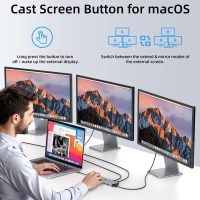 14 in 1 USB C Docking Station - Dual Monitor, Triple Display, 8 USB C/A Ports, Ethernet, Audio - For MacBook, Dell, HP, Lenovo, Surface - Image 9