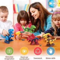 Dinosaur Toys for 3, 4, 5, 6, 7 Year Old Boys, Take Apart Toys with Electric Drill for Kids, STEM Educational Construction Building Toy, Ideal Birthday Christmas Easter Gifts, Incl Tyrannosaurus Rex - Image 6