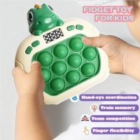 Dinosaur Quick Push Bubble Game,Pop Fidget Light up Puzzle Game Sensory Toys,Halloween Dinosaur Toys for Kids Boys Girls Toddlers Party Favor - Image 4