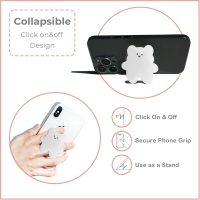 GRIPONG Cute 2D Gummy Bear Shape Expandable Collapsible Mobile Phone Grip Stand Holder for Smartphone Tablet Cell Phone Accessory (Purple) - Image 4