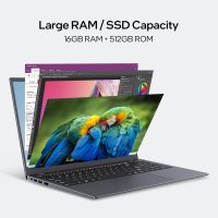 15.6-inch Windows 11 Laptop, 16GB RAM, 512GB SSD, FHD IPS Display Laptop Computer, Intel N5095 Quad Core, 2.4/5G WiFi, BT4.2 Backlit and Fingerprint, Lightweight and Portable - Image 4