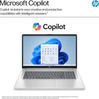 2025 HP 17 Laptop AI PC (17.3" HD+ Touchscreen, Intel 12-Core Ultra 5 225U (> i7-1355U), 32GB DDR5 RAM, 1TB SSD) for Business, Home, Students, Backlit, Fingerprint, Webcam, Win 11 Pro, Silver - Image 6
