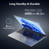 2025 16 Inch Laptop Computer, N150 (4C/4T, Max 3.6GHz) Gaming Laptop,16GB DDR4 1TB SSD,WiFi 5,BT4.2,1920x1200(16:10) IPS, Backlit Keyboard,6Hrs Battery,Mini HDMI/USB-C*3 - Gray - Image 7